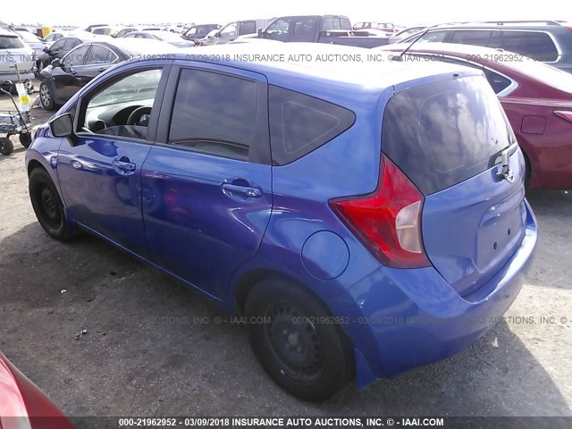 3N1CE2CP2FL441565 - 2015 NISSAN VERSA NOTE S/S PLUS/SV/SL/SR BLUE photo 3