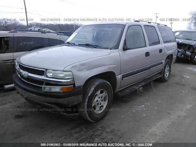 1GNFK16Z74J189544 - 2004 CHEVROLET SUBURBAN K1500 SILVER photo 2