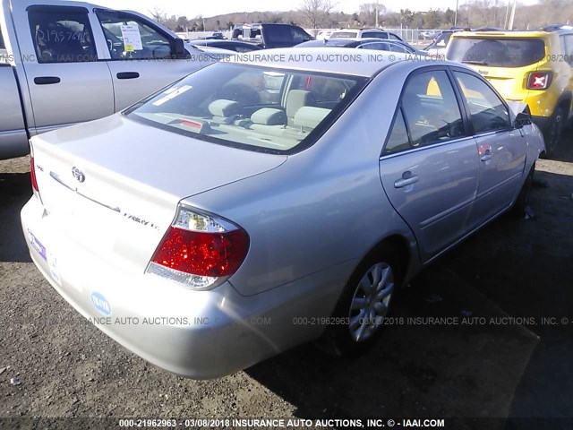 4T1BE32KX5U512953 - 2005 TOYOTA CAMRY LE/XLE/SE SILVER photo 4