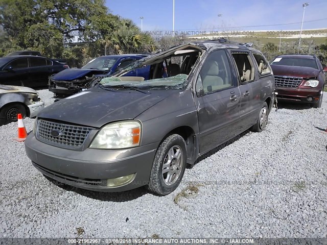 2FMZA52245BA34251 - 2005 FORD FREESTAR SEL BROWN photo 2