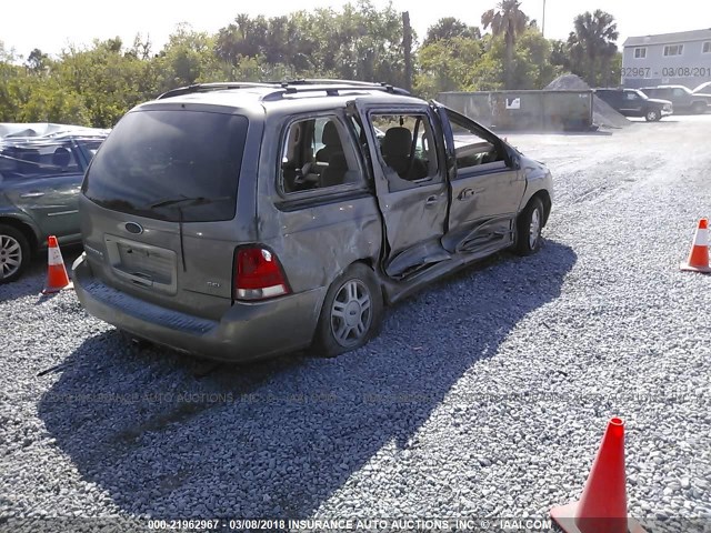 2FMZA52245BA34251 - 2005 FORD FREESTAR SEL BROWN photo 4