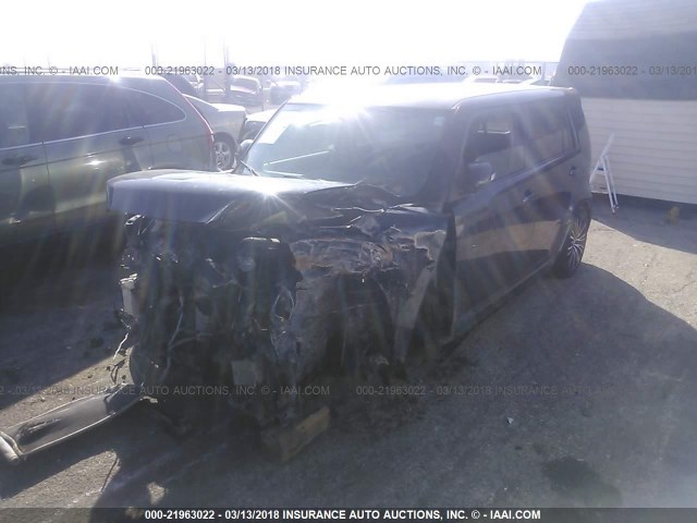 JTLKE50E081054296 - 2008 TOYOTA SCION XB შავი ფოტო 2