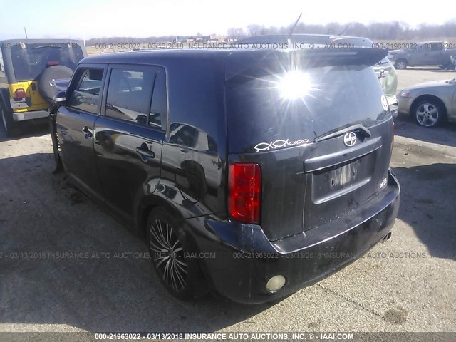 JTLKE50E081054296 - 2008 TOYOTA SCION XB შავი ფოტო 3