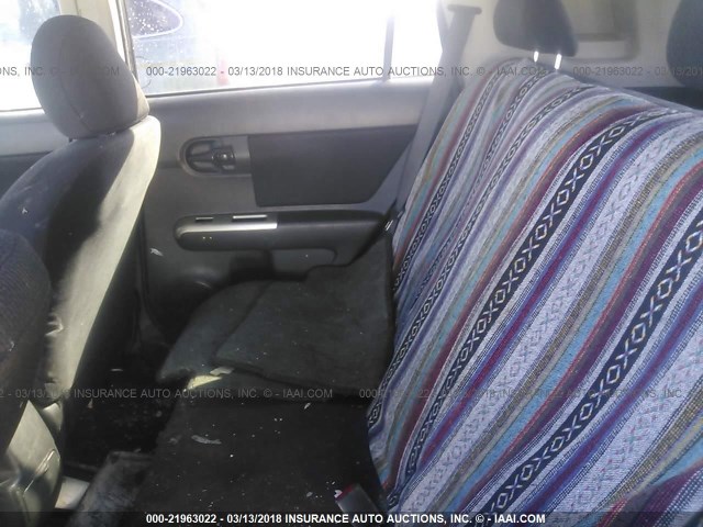 JTLKE50E081054296 - 2008 TOYOTA SCION XB შავი ფოტო 8
