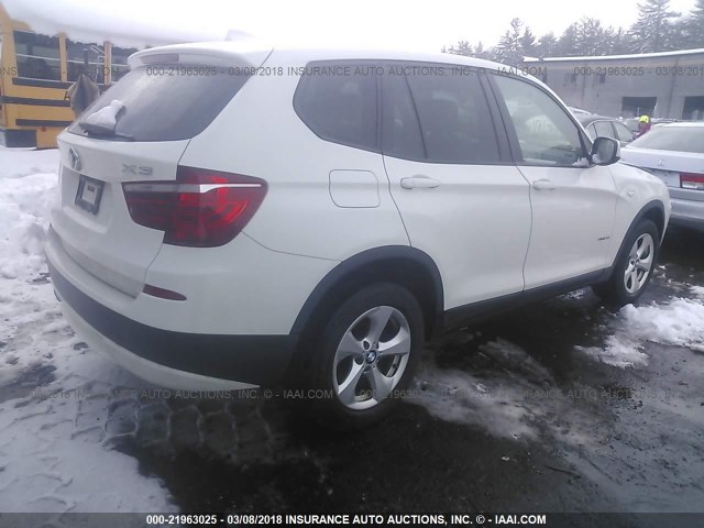 5UXWX5C55BL707797 - 2011 BMW X3 XDRIVE28I WHITE photo 4