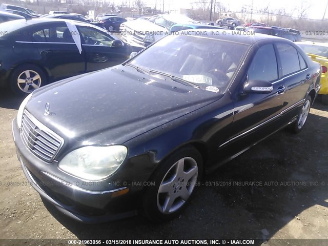 WDBNG84J94A393692 - 2004 MERCEDES-BENZ S 500 4MATIC BLACK photo 2