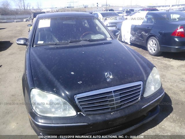 WDBNG84J94A393692 - 2004 MERCEDES-BENZ S 500 4MATIC BLACK photo 6