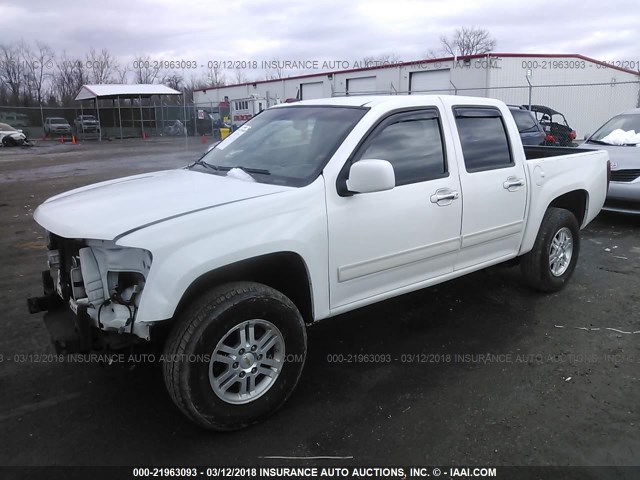 1GCJTCDE3A8113026 - 2010 CHEVROLET COLORADO LT WHITE photo 2