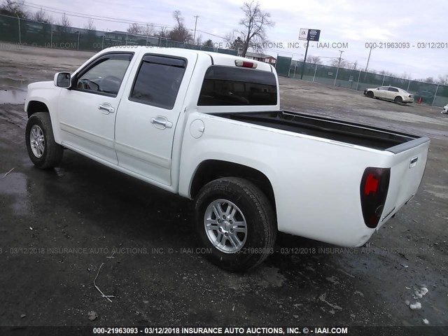 1GCJTCDE3A8113026 - 2010 CHEVROLET COLORADO LT WHITE photo 3