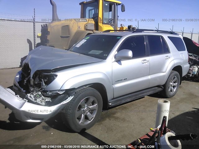 JTEBU17R78K030261 - 2008 TOYOTA 4RUNNER LIMITED SILVER photo 2