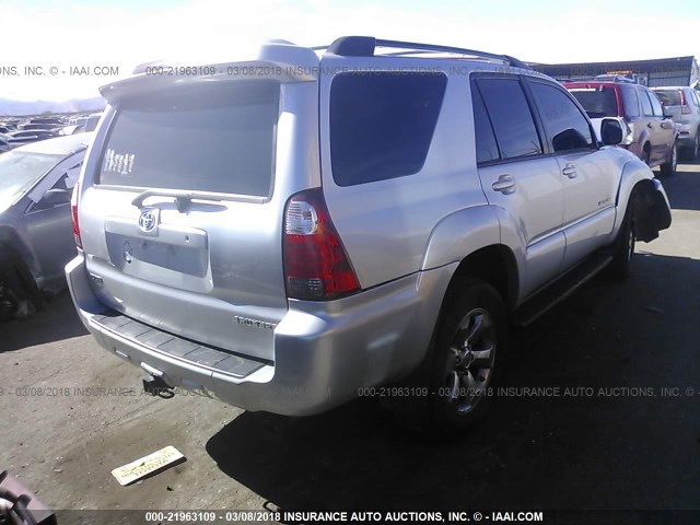 JTEBU17R78K030261 - 2008 TOYOTA 4RUNNER LIMITED SILVER photo 4