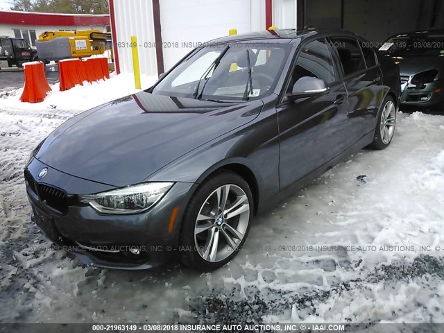 WBA8F1C56GK438693 - 2016 BMW 328 D/XDRIVE GRAY photo 2