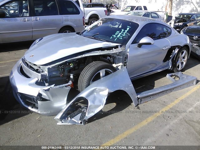 WP0AA2A80GK171623 - 2016 PORSCHE CAYMAN 银色 照片 2