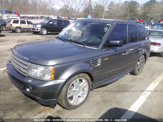 SALSF25486A932344 - 2006 LAND ROVER RANGE ROVER SPORT HSE GRAY photo 2