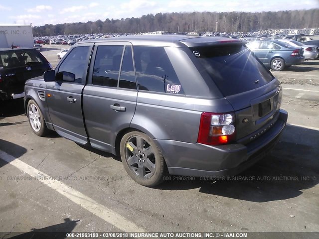 SALSF25486A932344 - 2006 LAND ROVER RANGE ROVER SPORT HSE GRAY photo 3