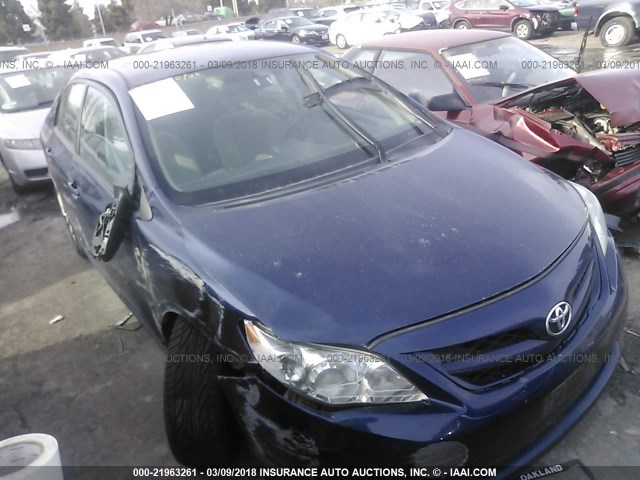 5YFBU4EE9CP061236 - 2012 TOYOTA COROLLA S/LE Dark Blue photo 1