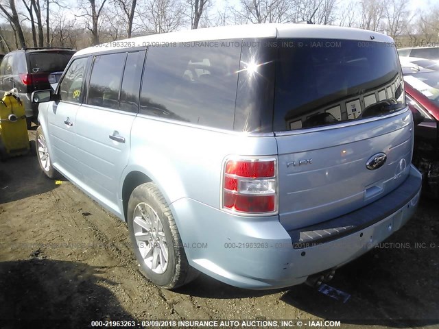 2FMDK52C79BA32015 - 2009 FORD FLEX SEL Көк фото 3