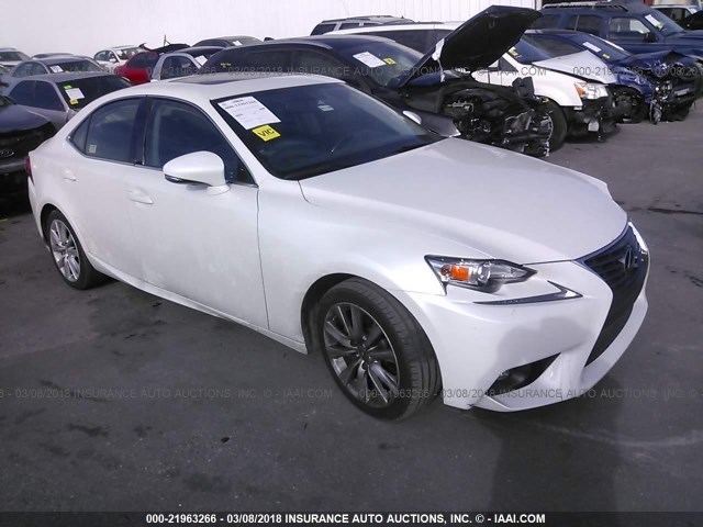 JTHBF1D26F5066281 - 2015 LEXUS IS 250 WHITE photo 1