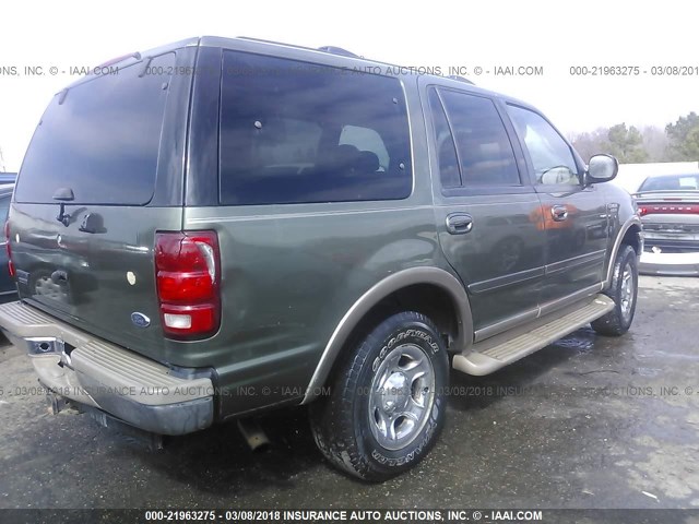 1FMPU18L51LB09430 - 2001 FORD EXPEDITION EDDIE BAUER GREEN photo 4