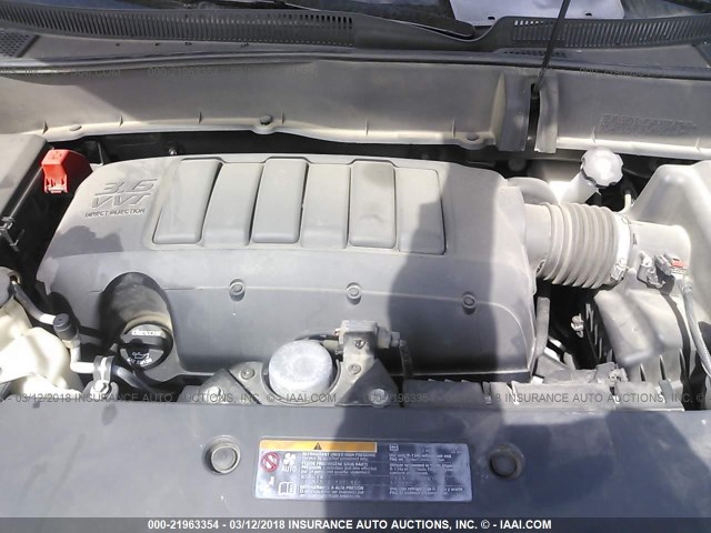 1GNKRFKD5EJ367356 - 2014 CHEVROLET TRAVERSE LS GRAY photo 10