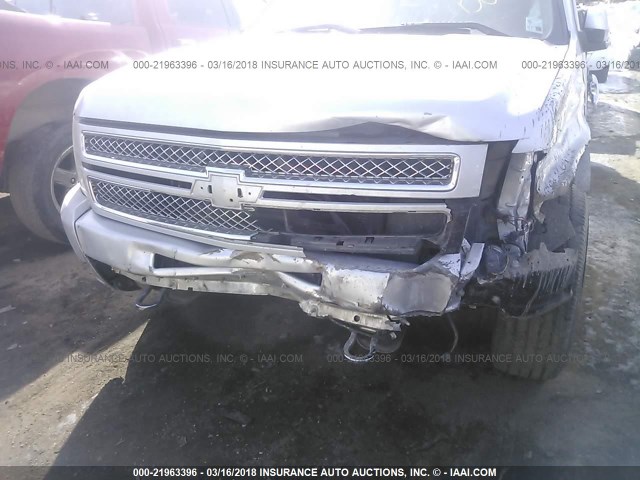 1GCRKSE75DZ225115 - 2013 CHEVROLET SILVERADO K1500 LT SILVER photo 6