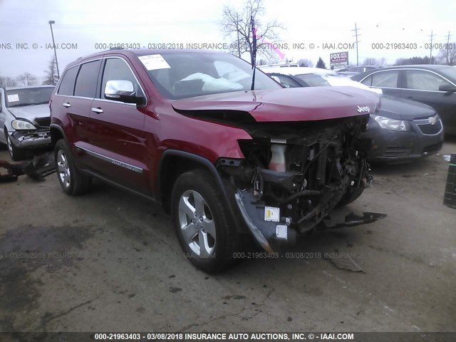 1J4RR5GG6BC624605 - 2011 JEEP GRAND CHEROKEE LIMITED RED photo 1