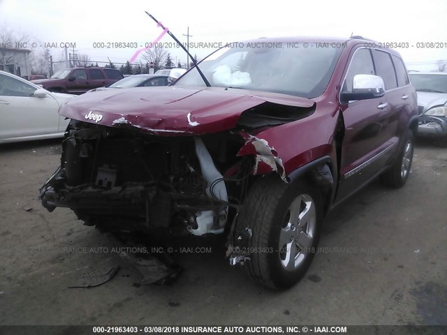 1J4RR5GG6BC624605 - 2011 JEEP GRAND CHEROKEE LIMITED RED photo 2