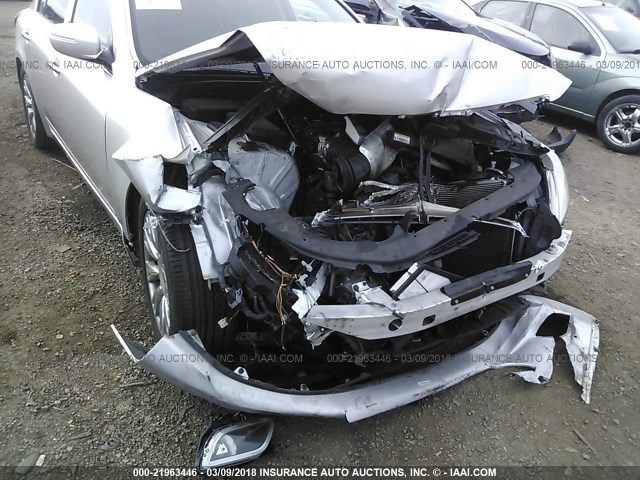 KMHGC46EX9U042757 - 2009 HYUNDAI GENESIS 3.8L SILVER photo 6