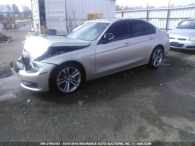 WBA3B9C53DF585465 - 2013 BMW 335 XI TAN photo 2