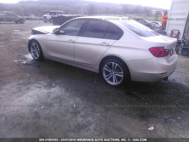 WBA3B9C53DF585465 - 2013 BMW 335 XI TAN photo 3