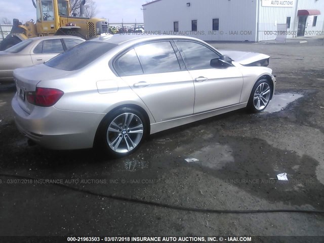 WBA3B9C53DF585465 - 2013 BMW 335 XI TAN photo 4