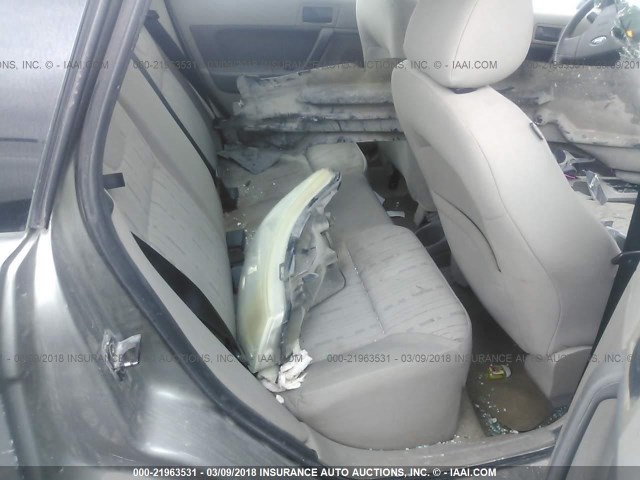 1FAHP35N18W205118 - 2008 FORD FOCUS SE/SEL/SES GRAY photo 8