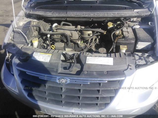 2C4GP44R45R490711 - 2005 CHRYSLER TOWN & COUNTRY LX GRAY photo 10