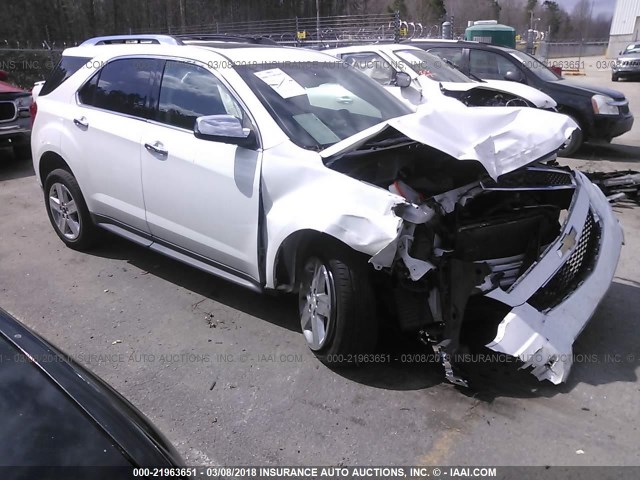 2GNALDEK3E6174163 - 2014 CHEVROLET EQUINOX LTZ WHITE photo 1