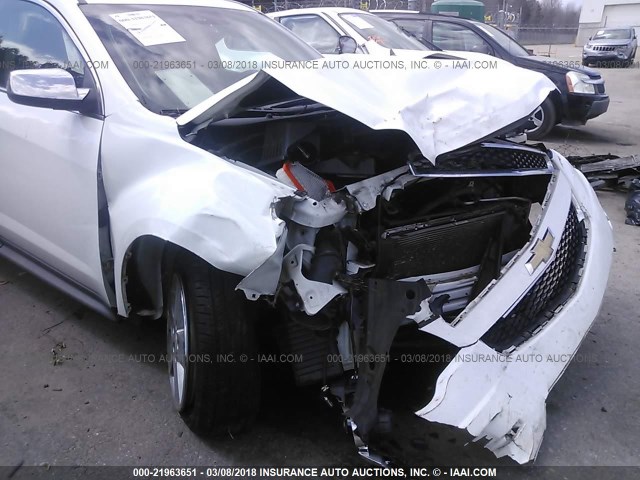 2GNALDEK3E6174163 - 2014 CHEVROLET EQUINOX LTZ WHITE photo 6