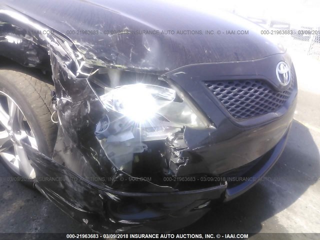 4T1BF3EK4AU013004 - 2010 TOYOTA CAMRY SE/LE/XLE BLACK photo 6