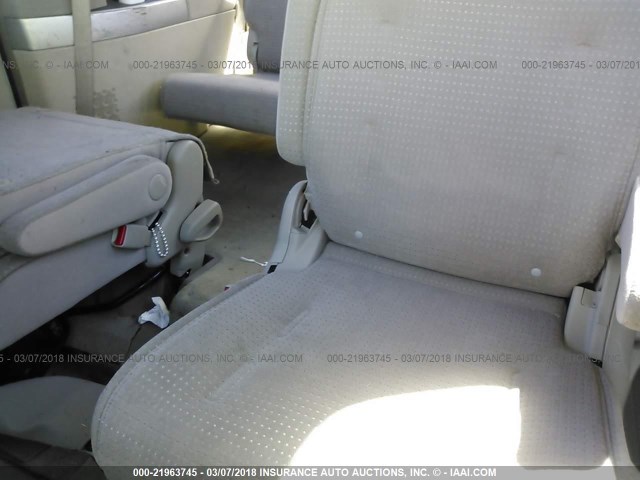 5N1BV28U26N125859 - 2006 NISSAN QUEST S/SE/SL WHITE photo 8