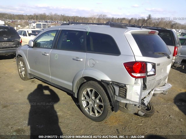 3C4PDDEG4ET161722 - 2014 DODGE JOURNEY R/T SILVER photo 3