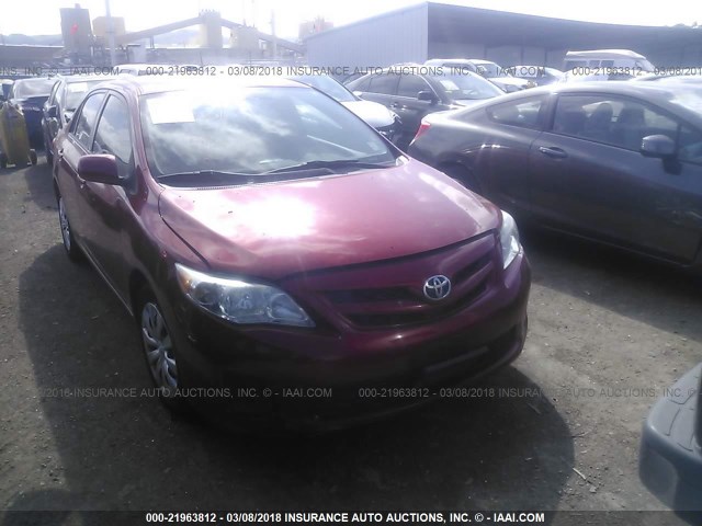 5YFBU4EE4CP028984 - 2012 TOYOTA COROLLA S/LE RED photo 1