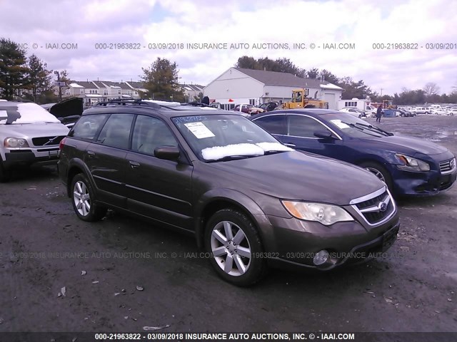 4S4BP62C687358863 - 2008 SUBARU OUTBACK 2.5I LIMITED BROWN photo 1