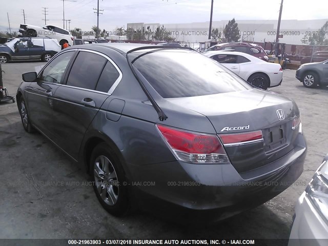 1HGCP2F43BA120193 - 2011 HONDA ACCORD LXP GRAY photo 3