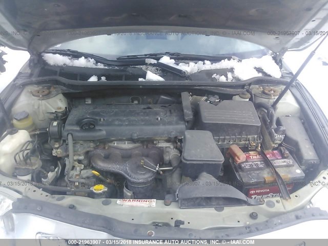 4T1BE46K67U074371 - 2007 TOYOTA CAMRY NEW GENERAT CE/LE/XLE/SE SILVER photo 10