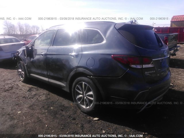 KM8SMDHF2HU165626 - 2017 HYUNDAI SANTA FE SE GRAY photo 3