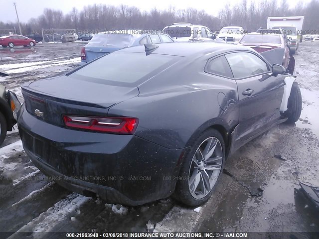 1G1FD1RX7H0109127 - 2017 CHEVROLET CAMARO LT GRAY photo 4