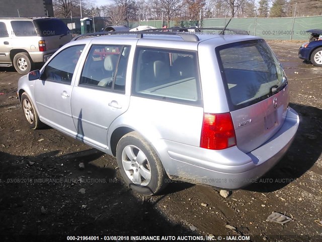 WVWSK61J13W471900 - 2003 VOLKSWAGEN JETTA GLS SILVER photo 3