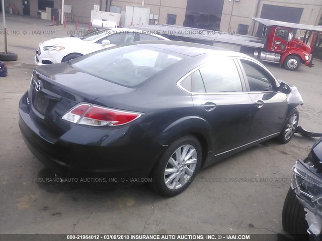 1YVHZ8DH0C5M14727 - 2012 MAZDA 6 I GRAY photo 4