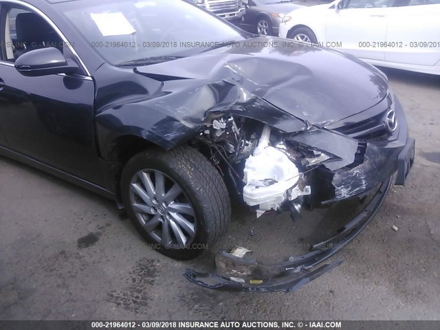 1YVHZ8DH0C5M14727 - 2012 MAZDA 6 I GRAY photo 6