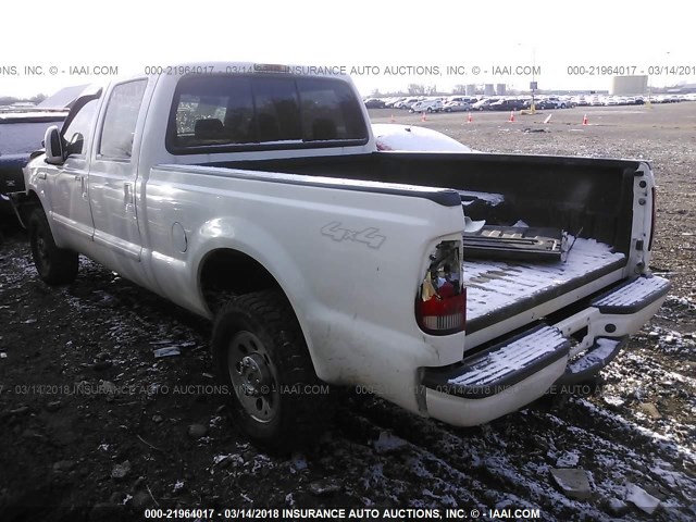 1FTSW21P26EB00725 - 2006 FORD F250 SUPER DUTY WHITE photo 3