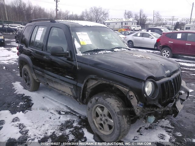 1J4GL48K84W320179 - 2004 JEEP LIBERTY SPORT 黑色 照片 1