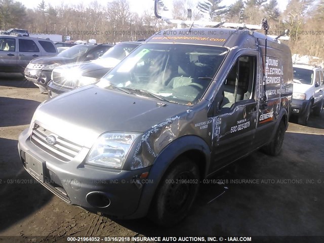 NM0LS7AN0DT172136 - 2013 FORD TRANSIT CONNECT XL GRAY photo 2